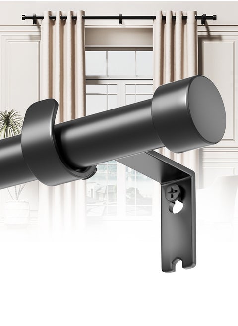 Curtain Rod Curtain Poles Set for Eyelet Curtains 25mm Diameter Splicing Heavy Duty Drapery Rods with Adjustable Brackets for Bedroom Living Room Office