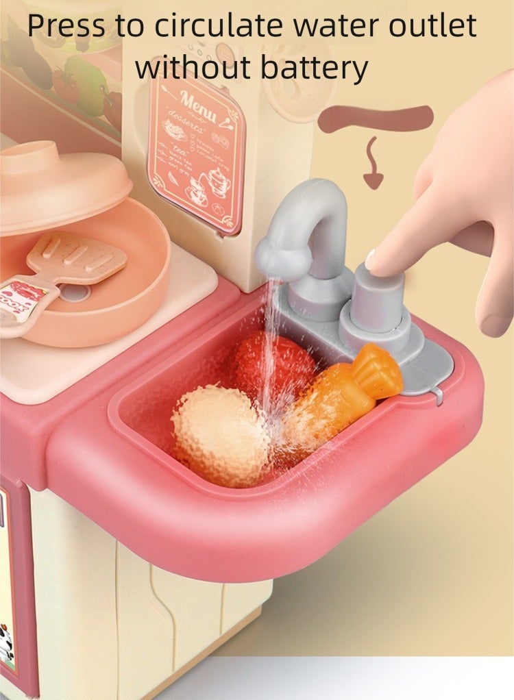 هالاكيدس مجموعة ألعاب المطبخ للأطفال ، مجموعة ألعاب الطعام والطبخ للأطفال الصغار ، مجموعة لعب داخلية لمدة 3 إلى 8 سنوات للفتيات الصبيان - Image 2