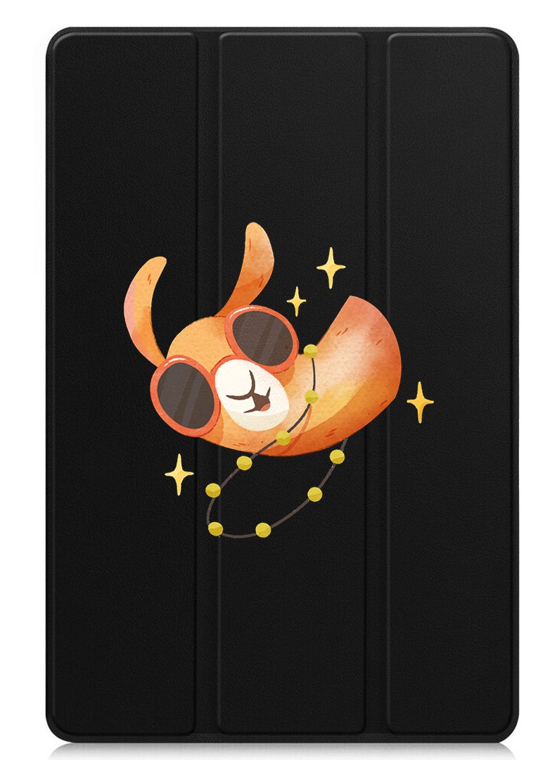 Theodor Protective Flip Case For Apple iPad Air 13 (2024) With Trifold Stand Auto Wake Sleep Shockproof Cover Camel wearing goggles - Image 1