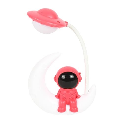 Lexton Astronaut Moon Shaped LED Study Table Lamp for Kids | Soft Eye Protection Desk Lamp with 360° Adjustable Neck for Reading, Study Table, Bedside, Night Light & Kids Room Deco - Image 2