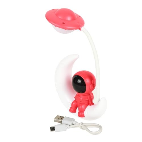 Lexton Astronaut Moon Shaped LED Study Table Lamp for Kids | Soft Eye Protection Desk Lamp with 360° Adjustable Neck for Reading, Study Table, Bedside, Night Light & Kids Room Deco - Image 4