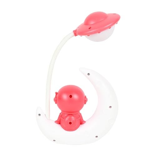 Lexton Astronaut Moon Shaped LED Study Table Lamp for Kids | Soft Eye Protection Desk Lamp with 360° Adjustable Neck for Reading, Study Table, Bedside, Night Light & Kids Room Deco - Image 3