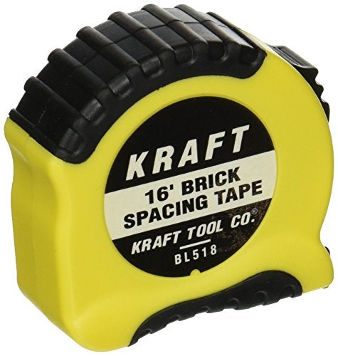 Kraft Tool Mason's Brick Spacing Tape Measure 16', Multi, One Size - Image 5