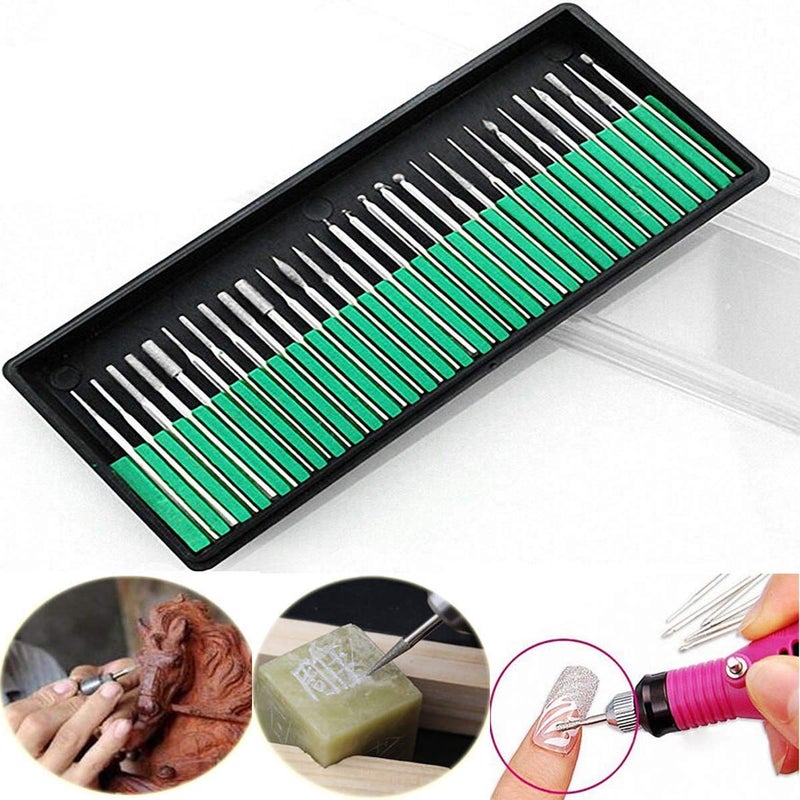 Diy Crafts 10468 6614 Diamond Burr Bits Drill for Engraving Carving for Dremel Rotary Tool Multicolor - Image 2