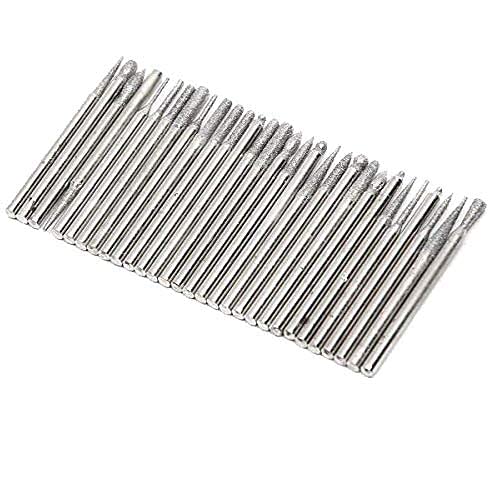 Diy Crafts 10468 6614 Diamond Burr Bits Drill for Engraving Carving for Dremel Rotary Tool Multicolor - Image 1