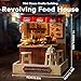 Flever Dollhouse Miniature DIY House Kit Creative Room with Furniture for Romantic Artwork Gift Revolving Food House - Image 4