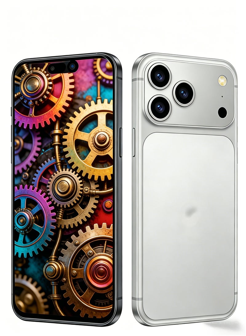 CCIT T17 Pro Max Smartphone, 7.2" FullHD Super LCD, 16GB RAM (8+8), 512GB Storage, 6000mAh Battery, Android 15, 4G LTE-White - Image 2