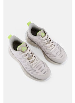 RBX Men Brand Logo Lace Up Running Sports Shoes, Light Grey  - Image 2