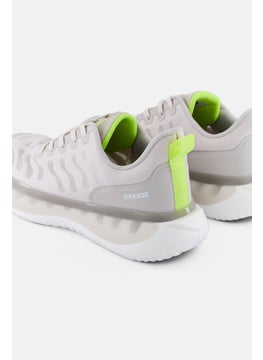 RBX Men Brand Logo Lace Up Running Sports Shoes, Light Grey  - Image 4