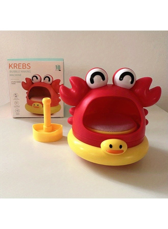 مجموعة ألعاب فقاعات الاستحمام للأطفال، ماكينة فقاعات على شكل سمكة قرش وسلطعون｜لا تحتاج إلى بطاريات｜أداة لتخفيف خوف الأطفال الرضع من الاستحمام｜فقاعات غنية تحفز الاستكشاف الحسي｜تصميم مضاد للانزلاق ومقاوم للماء، رفيق الاستحمام｜موصى بها كهدية لعيد الطفل، عيد الميلاد وأعياد الميلاد｜لعبة تفاعلية للاستحمام بين الوالدين والأطفال - Image 2