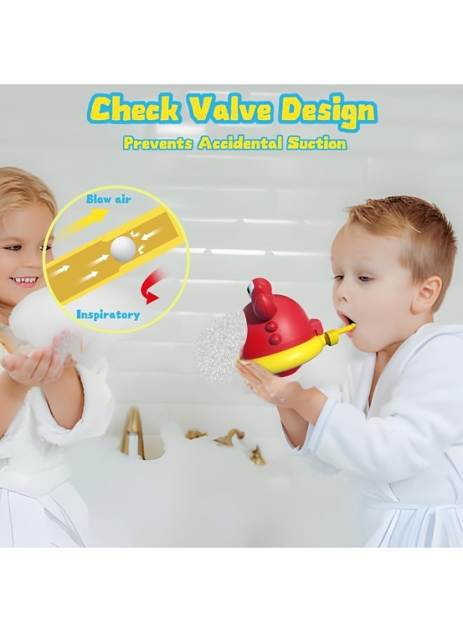 مجموعة ألعاب فقاعات الاستحمام للأطفال، ماكينة فقاعات على شكل سمكة قرش وسلطعون｜لا تحتاج إلى بطاريات｜أداة لتخفيف خوف الأطفال الرضع من الاستحمام｜فقاعات غنية تحفز الاستكشاف الحسي｜تصميم مضاد للانزلاق ومقاوم للماء، رفيق الاستحمام｜موصى بها كهدية لعيد الطفل، عيد الميلاد وأعياد الميلاد｜لعبة تفاعلية للاستحمام بين الوالدين والأطفال - Image 4