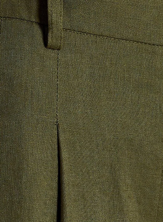 Splash FAV Flexi Waist Linen Blend Wide Leg Trousers