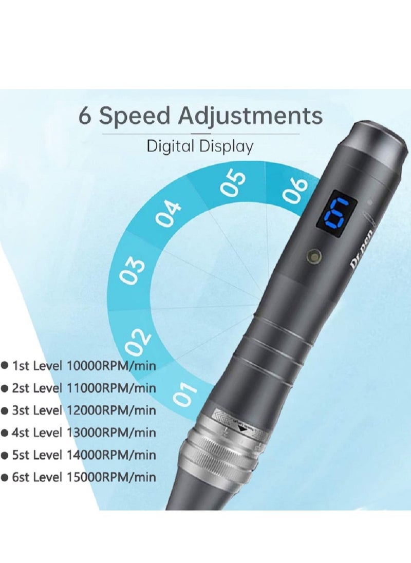 hydra Wireless Dr.pen Ultima M8 Professional Microneedling Pen Automatic Pen Set with 6 x 16 Pin Needle  - Image 4