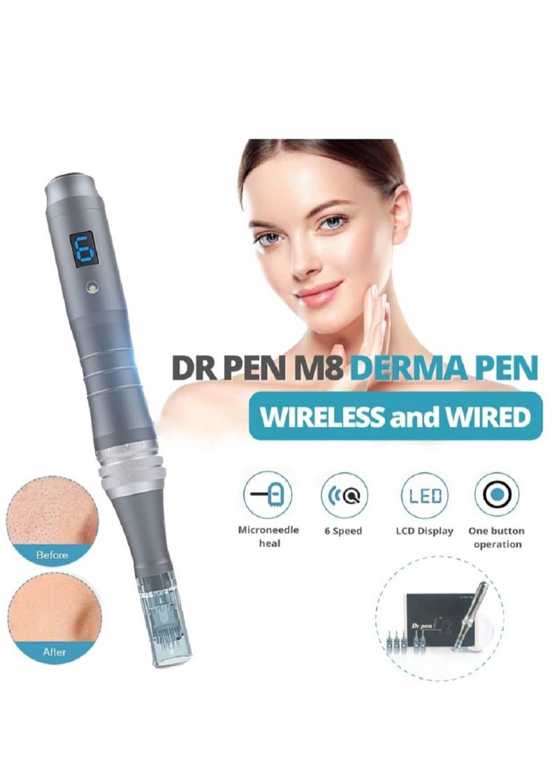 hydra Wireless Dr.pen Ultima M8 Professional Microneedling Pen Automatic Pen Set with 6 x 16 Pin Needle  - Image 5