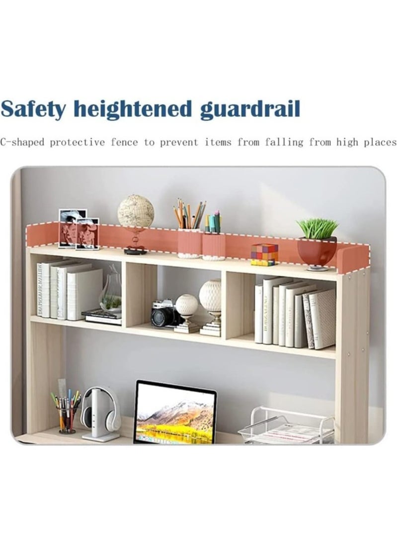 AGD Multipurpose Study Computer Desk with Shelves Storage Bookshelf Writing Accessories Computer Desk Space Saving  - Image 4