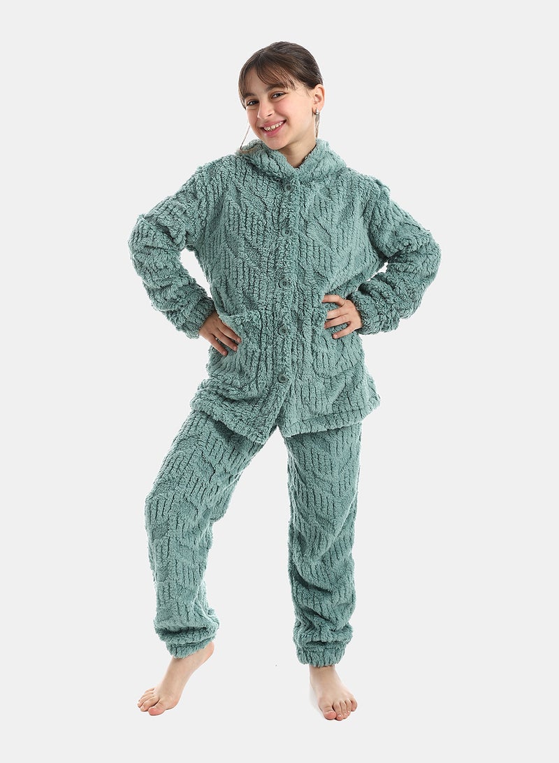 Andora Hooded Neck With Long Sleeve Pajama - Image 1