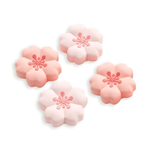 GeekShare Sakura Thumb Grips Compatible with Nintendo Switch 2 AntiSlip Silicone Switch 2 Joystick Caps with Original Design and Comfortable Grip4PCS - Image 1