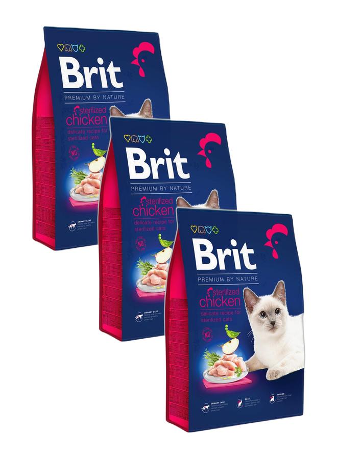 BRIT PREMIUM BY NATURE CAT STERILIZED 300G CHICKEN Bundle - Image 1