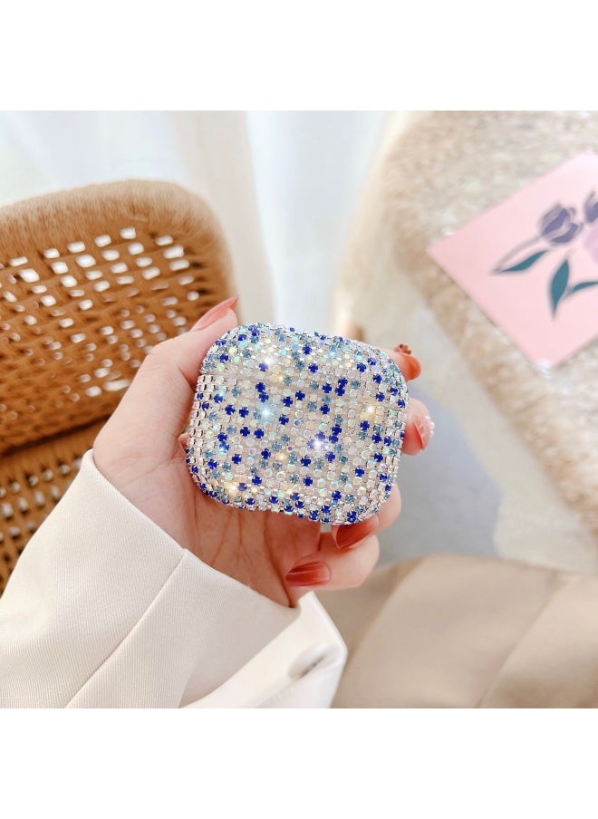 Generic - For Airpods Pro Headset Cover For Apple Rhinestone 1/2 Generation Bluetooth Headset With Sparkling Diamond Storage Shell 3 Generations-Color:Pastel Rhinestone Earphone Set-Applicable Model:3 Generation AirPods - Image 1