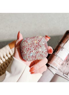 For Airpods Pro Headset Cover For Apple Rhinestone 1/2 Generation Bluetooth Headset With Sparkling Diamond Storage Shell 3 Generations-Color:Pastel Rhinestone Earphone Set-Applicable Model:3 Generation AirPods