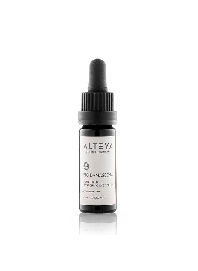 Alteya Organics Eye Serum Usda Certified Organic Skin Care 0.34 Fl Oz/10 Ml Bio Damascena Award-Winning Eye Treatment With Organic Bulgarian Rose Oil Rejuvenating, Revitalizing And Clarifying