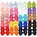 JOYOYO 4 inch Hair Bows for Girls in Pairs 40 Colors Grosgrain Ribbon Bow with Alligator Hair Clips for Baby Girls Toddlers and schoolgirls - Image 2