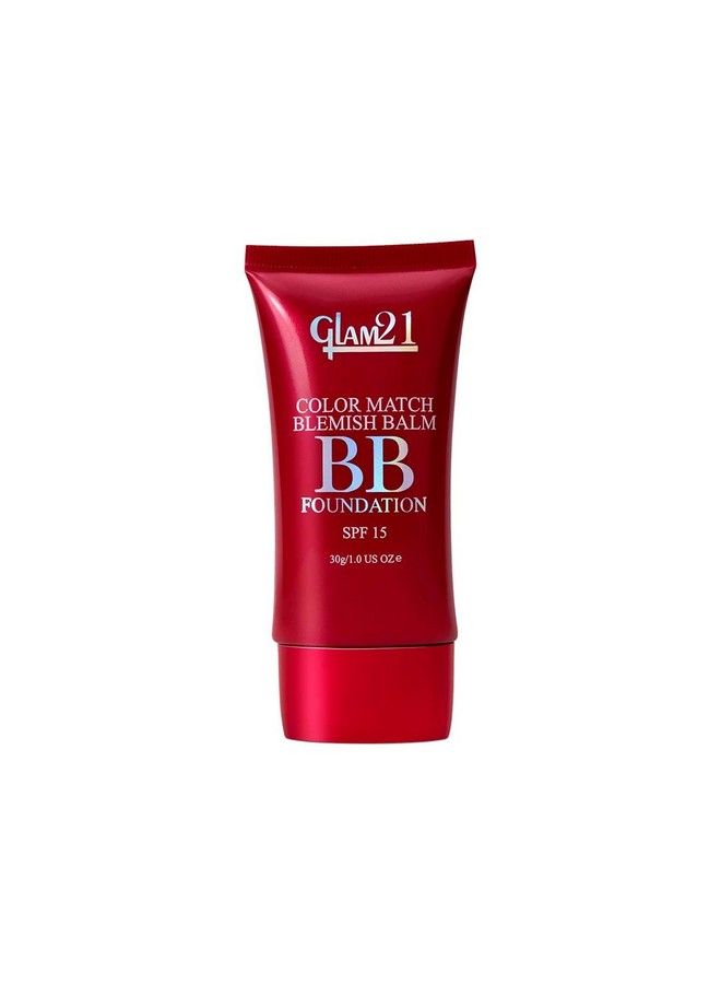 Glam 21 كريم أساس Glam21 Color Match Bb بعامل حماية من الشمس 15، كريم أساس مزدوج الاستخدام وواقي شمسي، توهج خالٍ من العيوب؛ غير متكتل للاستخدام اليومي؛ غير دهني وخفيف الوزن؛ مظهر مشرق يدوم طويلاً؛ 30 جم 04 بيج متوسط - Image 2
