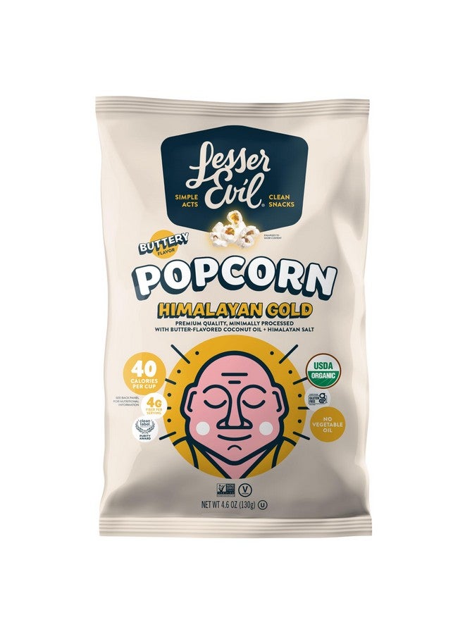 Lesserevil LesserEvil Himalayan Gold Organic Popcorn, 4.6 Oz - Image 1