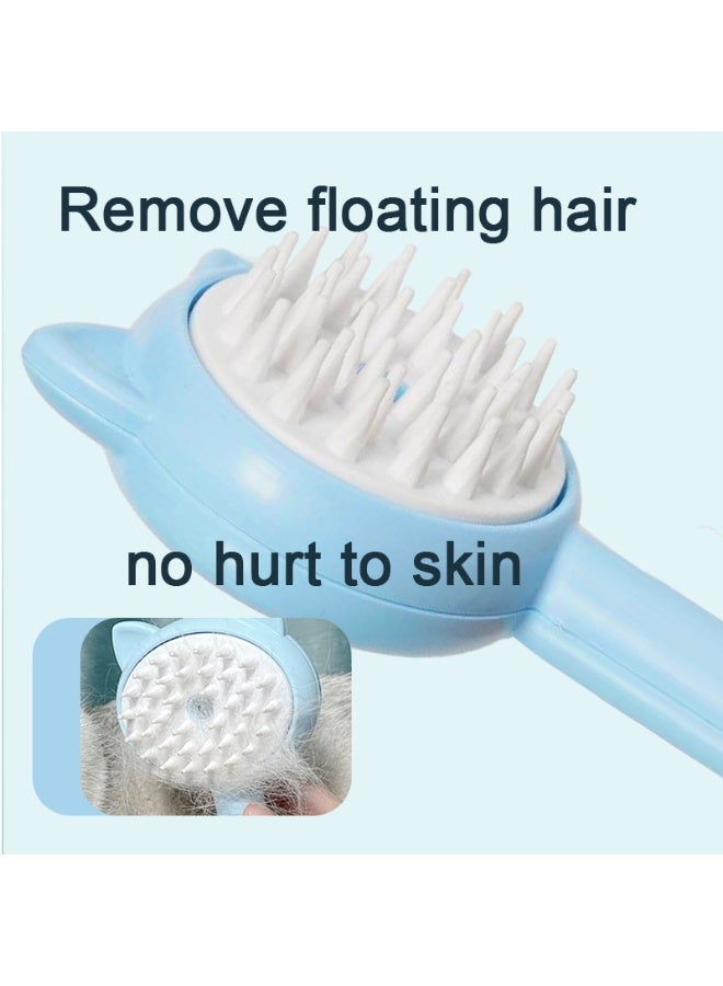 فرشاة رش للقطط والكلاب - مشط للعناية بالحيوانات الأليفة للقطط والكلاب والأرانب، فرشاة ناعمة قابلة لإعادة الشحن مع أطراف ناعمة، تزيل الشعر المتشابك والسائب للحيوانات الأليفة ذات الشعر الطويل/القصير (وردي) - Image 3