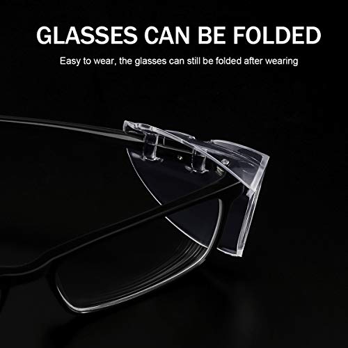 MELASA 8 Pairs Eye Glasses Side Shields, Flexible Slip on Side Shields for Safety Glasses Fits Small to Large Eyeglasses Universal - Image 5