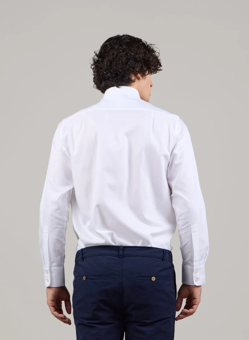 Just Nature White Classic Fit Formal Shirt for Men | Best Price UAE