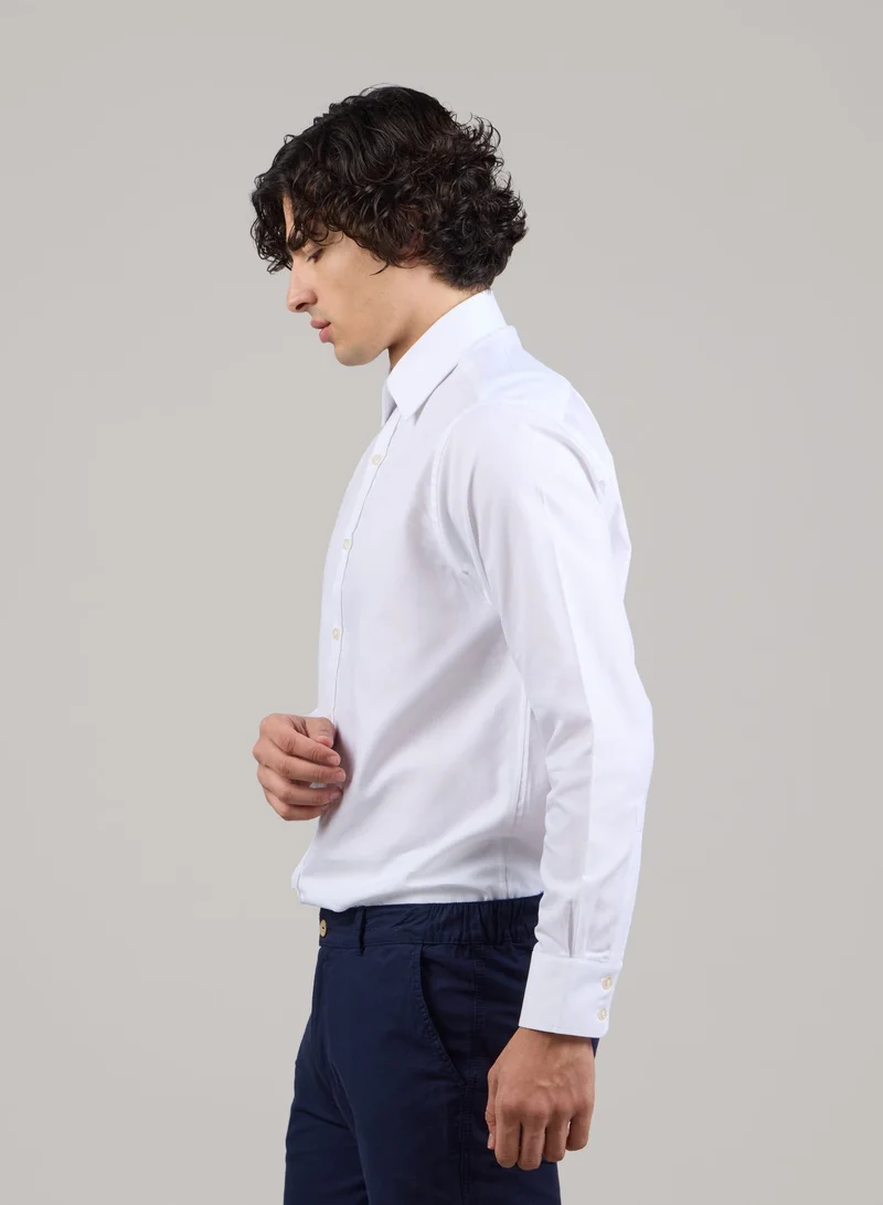 Just Nature White Classic Fit Formal Shirt for Men | Best Price UAE