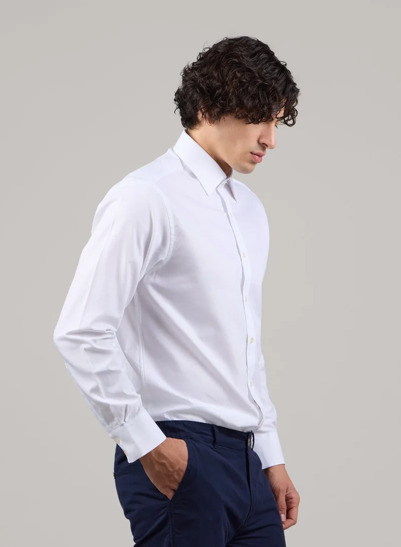 Just Nature White Classic Fit Formal Shirt for Men | Best Price UAE