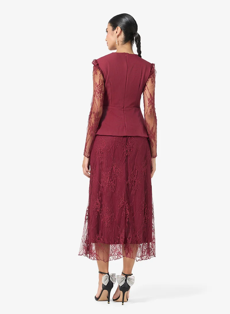 Khizana Lace Mock Top Dress