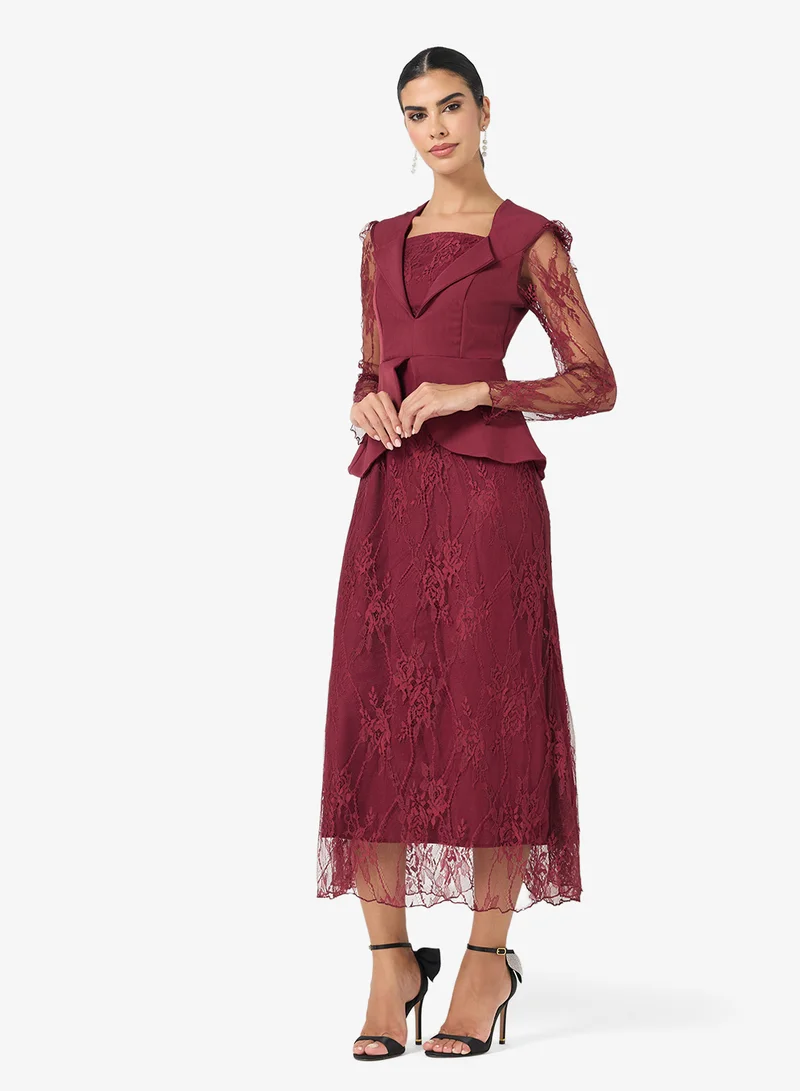 Lace Mock Top Dress