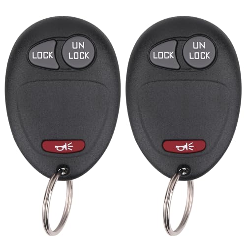 Vurkcy Key Fob Keyless Entry Remote Compatible with Chevy Colorado Venture GMC Canyon Pontiac Montana Isuzu i280 i290 i350 i370 Hummer H3 H3T Replacement for L2C0007T 3 Button Pack of 2 - Image 1