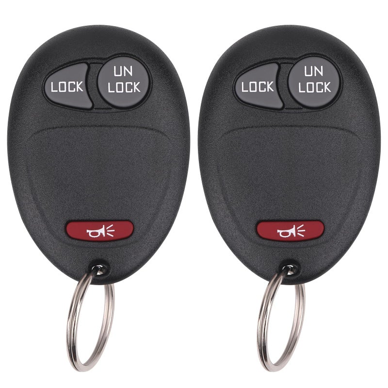 Vurkcy Key Fob Keyless Entry Remote Compatible with Chevy Colorado Venture GMC Canyon Pontiac Montana Isuzu i280 i290 i350 i370 Hummer H3 H3T Replacement for L2C0007T 3 Button Pack of 2 - Image 3