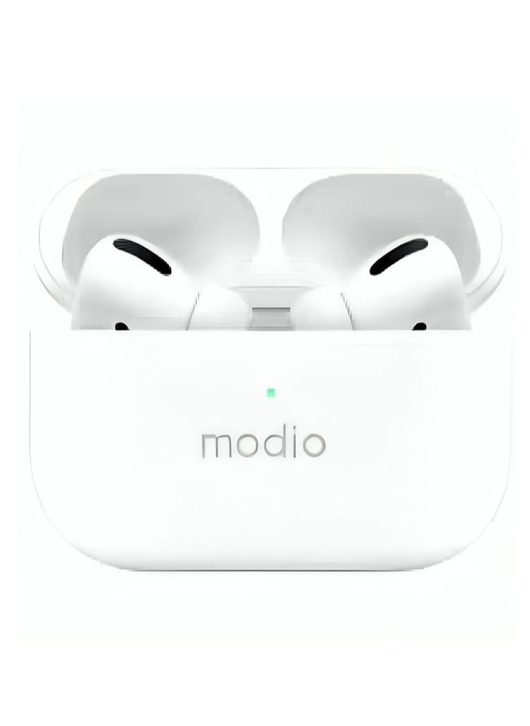 modio Wireless Earbuds With Touch Control and Hi-Fi Stereo Sound and Bluetooth 5.3 White  - Image 2