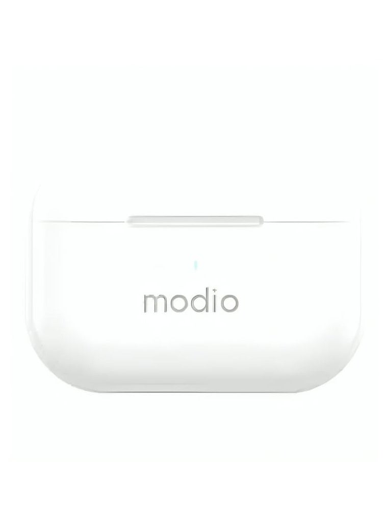 modio Wireless Earbuds With Touch Control and Hi-Fi Stereo Sound and Bluetooth 5.3 White  - Image 3