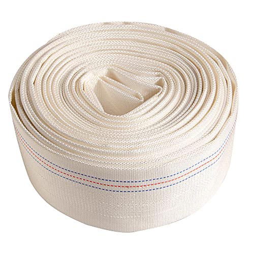 QuQuyi 1.5" x 98.4 FT Heavy Duty Swimming Pool Backwash Hose – Reinforced Lay-Flat Discharge Pipe for Water Transfer, Pumps & General Purpose Use - Image 1