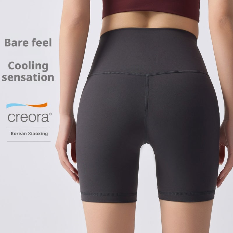 Women's High-Waist Yoga Shorts Quick-Dry 4-Inch Inseam - Image 4