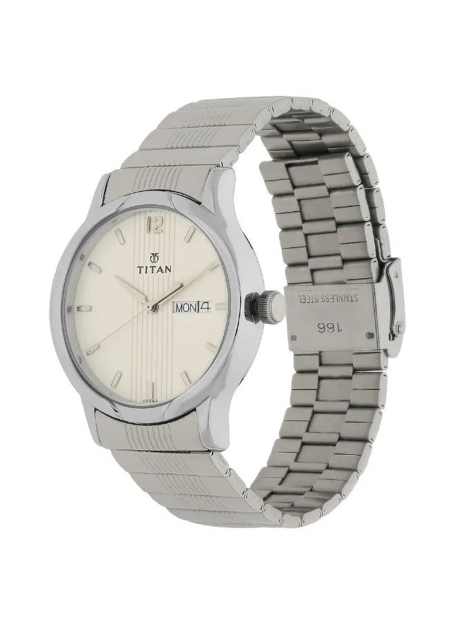 TITAN Men's Analog Round Shape Stainless Steel Wrist Watch - 1580SM03 - 42.6 Mm  - Image 2
