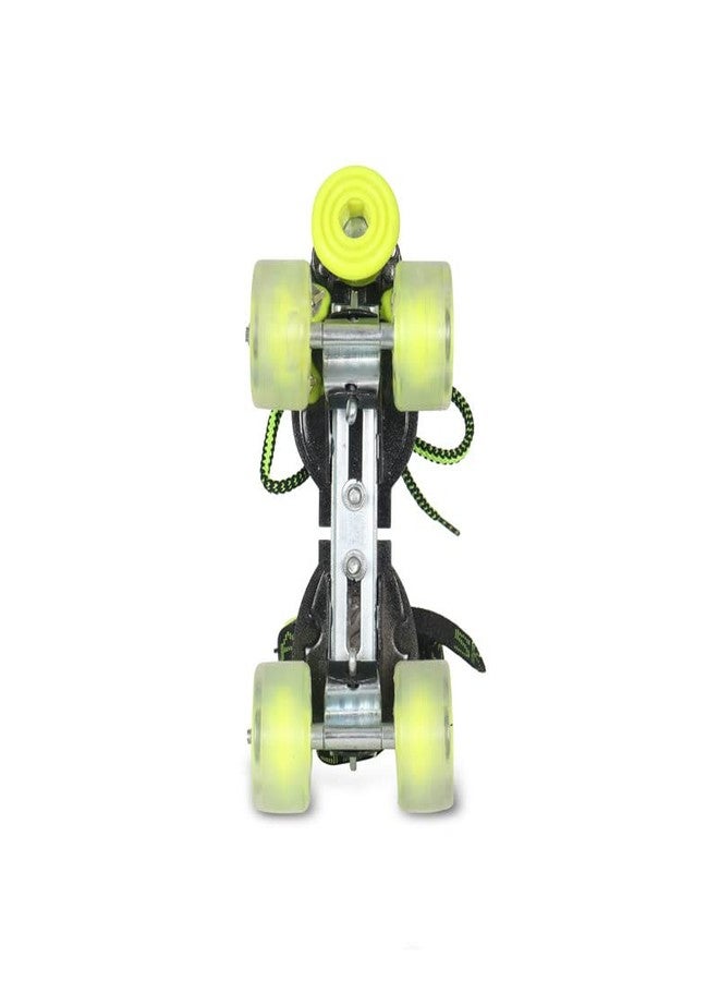 Viva Sonata Roller Skates | Adjustable 4 Wheel Skating Shoes | Very Smooth | Green | Outdoor Skates | - Image 3