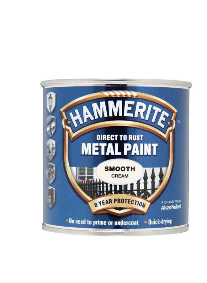 Hammerite 5122058 Smooth Metal Paint, Cream, 250ML - pzsku/Z50C42F09366FA09AD9DAZ/45/_/1682410298/3a6e1565-e194-4180-86df-e86fc2d85ed0