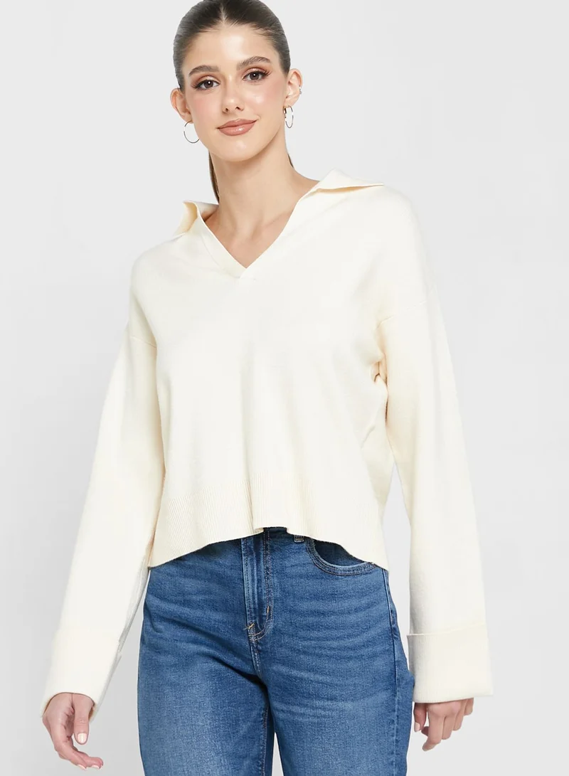 VERO MODA Polo Neck Knitted Sweater