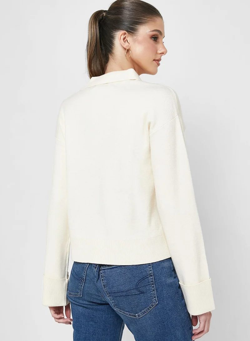 VERO MODA Polo Neck Knitted Sweater
