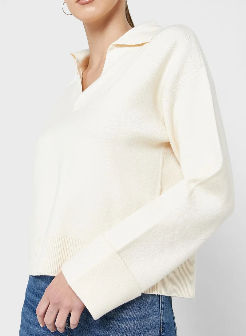 VERO MODA Polo Neck Knitted Sweater