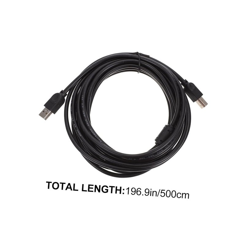 كابل طابعة USB من Lurrose بنواة نحاسية للاستخدام المكتبي، نقل بيانات عالي السرعة، كابل طباعة منزلي متين، إمداد طباعة خالٍ من الأخطاء، متوافق مع الماسحات الضوئية والطابعات - Image 2