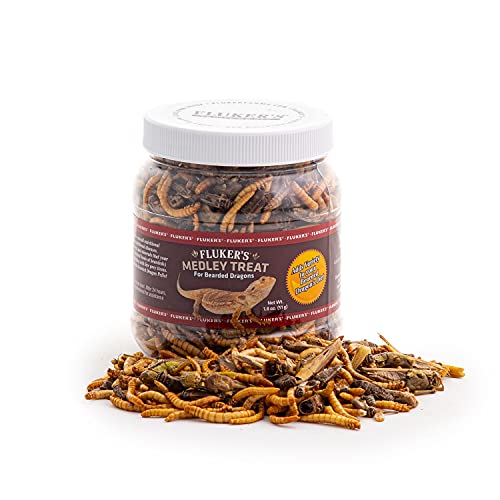 Fluker's Medley Treat for Bearded Dragons, Grasshoppers, Mealworms and Crickets, 1.8 oz - Image 5