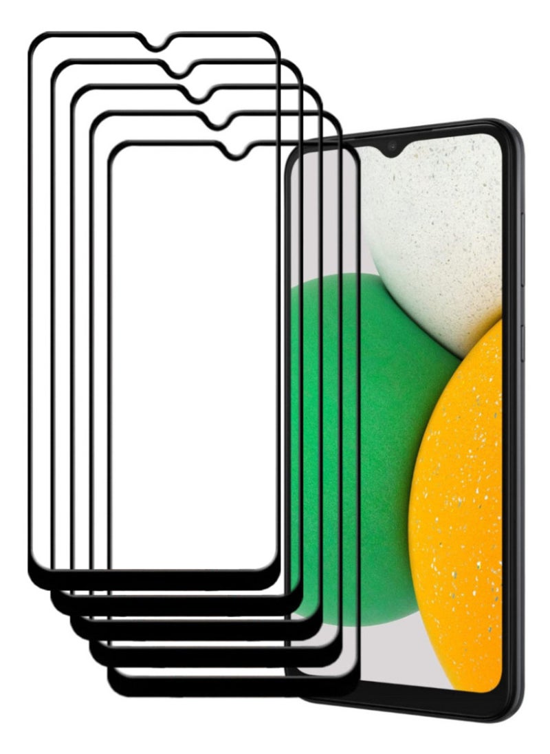ACLIX 5 Pieces Antistatic ESD Dustproof Premium Quality High Definition Tempered Glass Screen Protector Designed For Samsung Galaxy A03 Core - Image 1